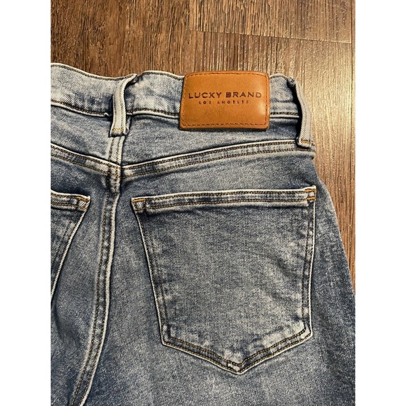 Lucky Brand Women's AVA Mid Rise Cropped Skinny Jeans Embroidered Size 0/25 - Picture 11 of 12